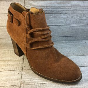 DIBA Womens Brown Suede Ankle Boots EUC Size 8